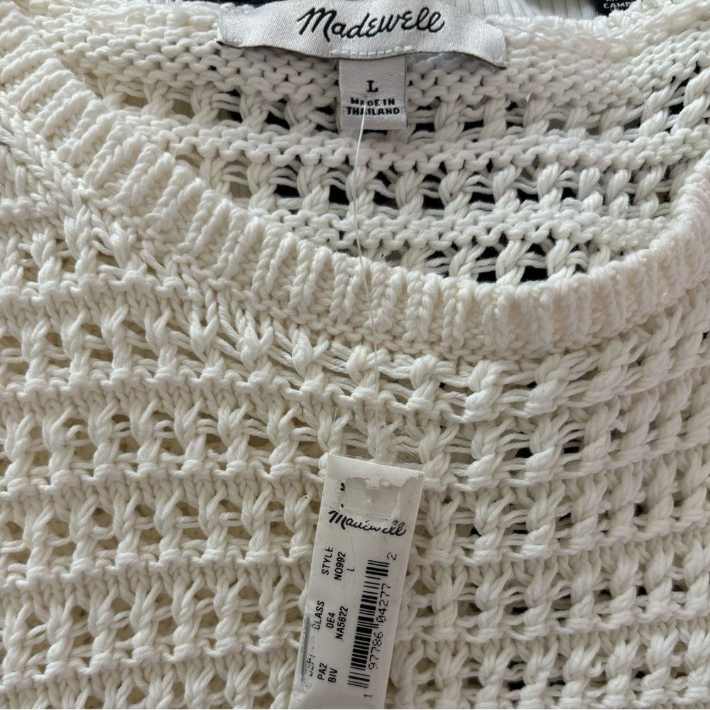 NWT J Crew Cream Crochet Sweater Shell - Picture 5 of 7